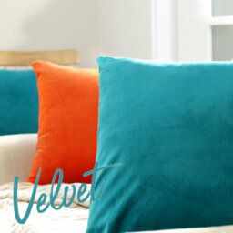 Deconovo Set Of 2 Cushion Covers 40Cm X 40Cm 16X16 Inches Throw Pillow Cases For Bedroom With Invisible Zipper Turquoise - thumbnail 3