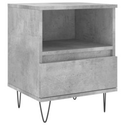 Berkfield Bedside Cabinets 2 Pcs Concrete Grey 40X35X50 Cm Engineered Wood - thumbnail 5