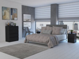 M4 Malwa Chest Of Drawers Black - thumbnail 3
