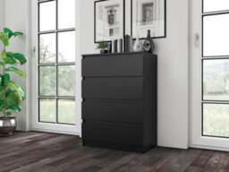M4 Malwa Chest Of Drawers Black - thumbnail 4
