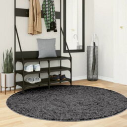 Berkfield Rug Oviedo Short Pile Anthracite Size  160 Cm - thumbnail 1