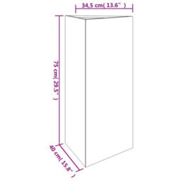 Berkfield Garden Planter 40X34.5X75 Cm Corten Steel - thumbnail 6
