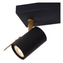 Lucide Grony Modern Twin Ceiling Spotlight - Led Dim To Warm - Gu10 - 2X5W 2200K/3000K - Black - thumbnail 5