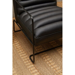 Orsina Sturdy Foundry Chair, Metal Armchair, Easy To Clean Leather Armchair, Body Supportive High Back Accent Chair - thumbnail 6