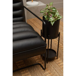 Orsina Sturdy Foundry Chair, Metal Armchair, Easy To Clean Leather Armchair, Body Supportive High Back Accent Chair - thumbnail 7