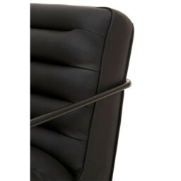 Orsina Sturdy Foundry Chair, Metal Armchair, Easy To Clean Leather Armchair, Body Supportive High Back Accent Chair - thumbnail 9