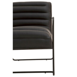 Orsina Sturdy Foundry Chair, Metal Armchair, Easy To Clean Leather Armchair, Body Supportive High Back Accent Chair - thumbnail 8