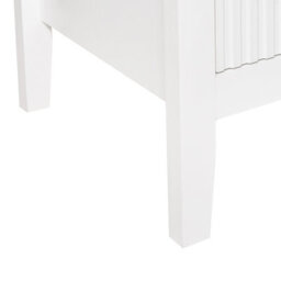 Wyld and Coco Luxehome 6-Drawer Chest White Mdf With Gold Handles - Compact Wall-Mountable Storage, W120 X D40 X H80Cm - thumbnail 8