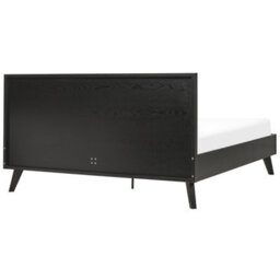 Beliani Bed Rattan Monpazier 160 X 200 Cm (Eu King Size) Black - thumbnail 6