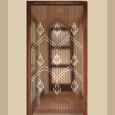 Wood Bead Door Hanging Curtain String Porch Curtain For Doorway Bedroom Screen - image 1