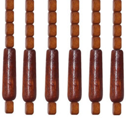 Wood Bead Door Hanging Curtain String Porch Curtain For Doorway Bedroom Screen - thumbnail 6