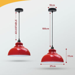 Ledsone Pendant Light Fitting Industrial 95Cm Height - thumbnail 2