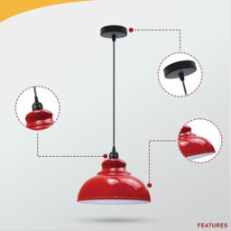 Ledsone Pendant Light Fitting Industrial 95Cm Height - thumbnail 3