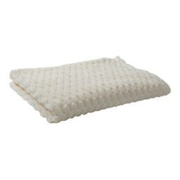 Living And Home Ultra Soft Reversible Beige Polyester Throw Blanket 150Cm W X 100Cm D Living Room Bedroom Patio - thumbnail 1