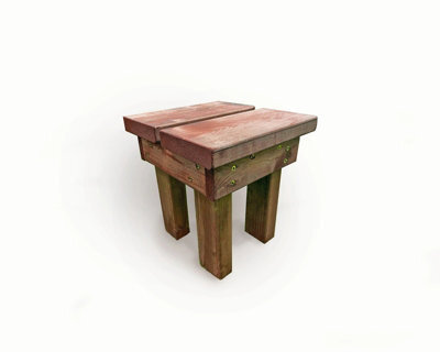 Churnet Valley Garden Furniture Ltd Valley Classic Foot Stool - Timber - L30 X W30 X H30 Cm - Fully Assembled - image 1