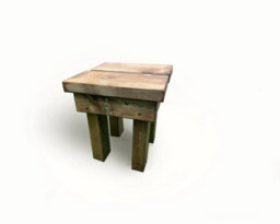 Churnet Valley Garden Furniture Ltd Valley Classic Foot Stool - Timber - L30 X W30 X H30 Cm - Fully Assembled - thumbnail 3