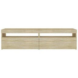Vidaxl Tv Cabinets 2 Pcs With Led Lights Sonoma Oak 75X35X40 Cm - thumbnail 9