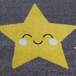 Bravich Mustard Stars Rug - Kids - 160X230Cm - thumbnail 2