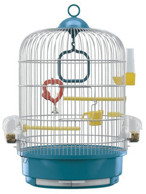 Ferplast Regina Round Bird Cage White 32.5X49Cm - Pack Of 2