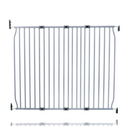 Safetots Eco Screw Fit Baby Gate, Grey, 130Cm - 140Cm, Stair Gate For Toddler And Baby, Screw Fit Safety Barrier - thumbnail 1