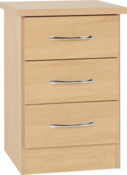 Seconique Nevada 2 Door 1 Drawer Wardrobe Bedroom Set Sonoma Oak 2 Man Del - thumbnail 5