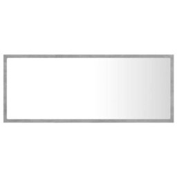 Berkfield Durable Led Bathroom Mirror Concrete Grey 100X8.5X37 Cm Engineered Wood - thumbnail 7