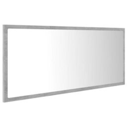 Berkfield Durable Led Bathroom Mirror Concrete Grey 100X8.5X37 Cm Engineered Wood - thumbnail 6