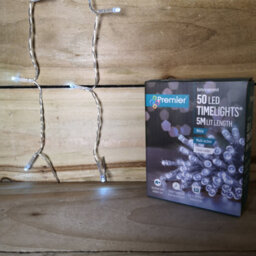 Premier - 50 Led Multi Action Battery Operated Timelights™ - White/clear Cable - thumbnail 5
