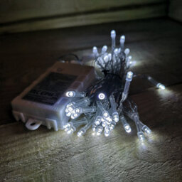Premier - 50 Led Multi Action Battery Operated Timelights™ - White/clear Cable - thumbnail 2