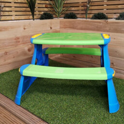 Samuel Alexander 48Cm Kids Outdoor Garden Patio Plastic Picnic Table And Bench - thumbnail 4