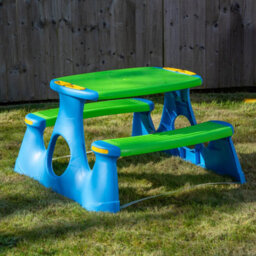 Samuel Alexander 48Cm Kids Outdoor Garden Patio Plastic Picnic Table And Bench - thumbnail 2