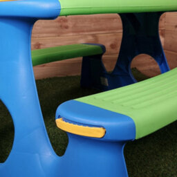 Samuel Alexander 48Cm Kids Outdoor Garden Patio Plastic Picnic Table And Bench - thumbnail 5