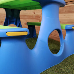 Samuel Alexander 48Cm Kids Outdoor Garden Patio Plastic Picnic Table And Bench - thumbnail 6