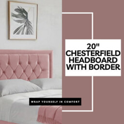 Pink Plush 5Ft King Size Bed With Matttress  2 Storage Drawers And 20 Inch Borderd Headboard - thumbnail 4