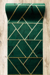 RugsX Exclusive Emerald Runner 1012 Glamour, Stylish Marble, Geometric Bottl  120X110 Cm - thumbnail 5