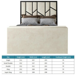 Sherlock Luxe Upholstered  Cream Television Bed Frame - thumbnail 6