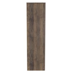 Linear Ready Assembled Modern Matt White & Oak Tall Double Wardrobe (H)1970mm (W)740mm (D)530mm - thumbnail 6