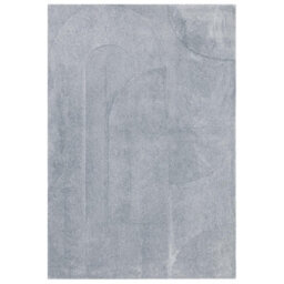 Furniturebox Uk Rift Light Blue Carved Arches Rug 120X170 - thumbnail 2