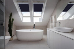 Classic Roof Blind  Window Code (M6A) Navy For Dakea/dakstra Roof Windows, Blackout Blind - thumbnail 2
