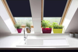 Classic Roof Blind  Window Code (M6A) Navy For Dakea/dakstra Roof Windows, Blackout Blind - thumbnail 4