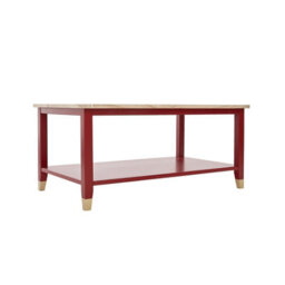 Cabinet Bits Palazzi Coffee Table H45 W100 D56Cm Red/natural - thumbnail 3