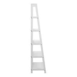 Wyld Haus Florence White Step Ladder Bookcase 5 Shelves - thumbnail 5