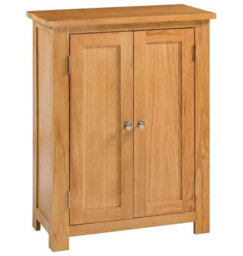Hallowood Furniture Waverly Oak Shoe Storage Cabinet - thumbnail 8