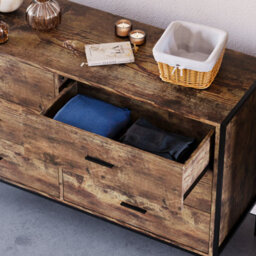 Lassic Vida Designs Brooklyn Dark Wood 6 Drawer Chest (H)795mm (W)1230mm (D)400mm - thumbnail 6
