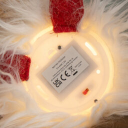 Samuel Alexander 30Cm Battery Operated Light Up Christmas Standing Gonk Decoration In Red - thumbnail 8