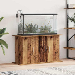 Walplus Old Wood Aquarium Stand Cabinet 101X41X58Cm Engineered Wood - Fish Tank Stand With Storage - thumbnail 3