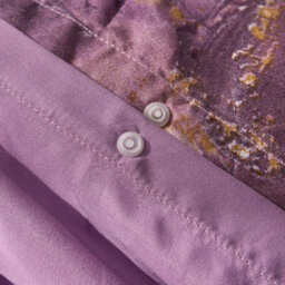 Ohs Marble Duvet Cover Set Quilt Bedding Reversible, Purple - Double - thumbnail 5