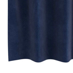 Berkfield Blackout Curtains With Eyelets 2 Pcs Dark Blue Velvet - thumbnail 5