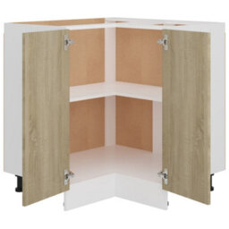 Vidaxl Corner Bottom Cabinet Lyon Sonoma Oak 75.5X75.5X81.5 Cm Engineered Wood - thumbnail 5