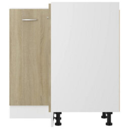 Vidaxl Corner Bottom Cabinet Lyon Sonoma Oak 75.5X75.5X81.5 Cm Engineered Wood - thumbnail 7
